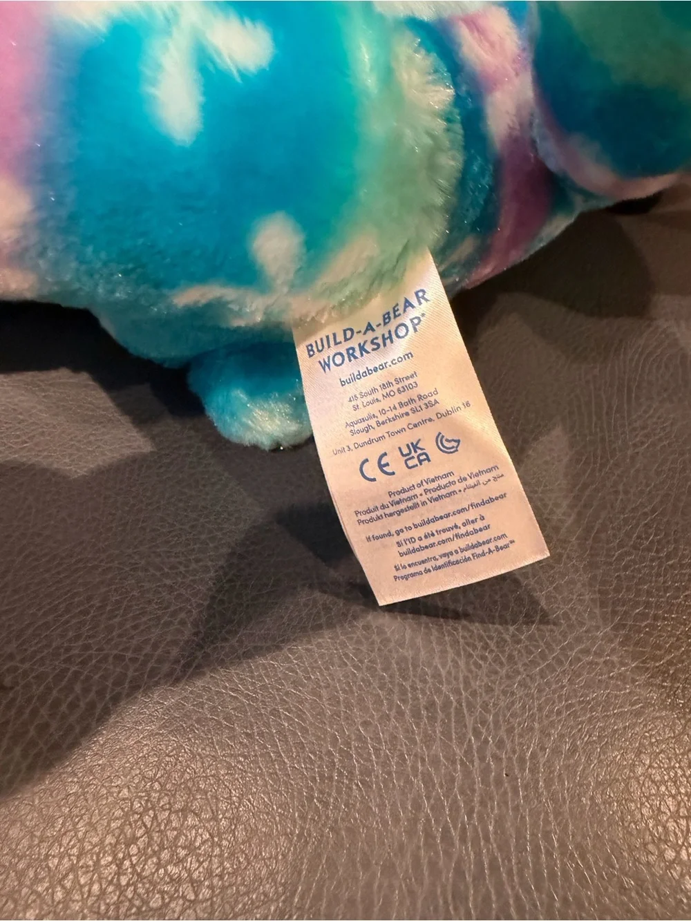 Build a Bear Floral Colorful Stitch Plush